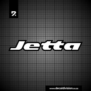 VW Jetta Lettering Sticker